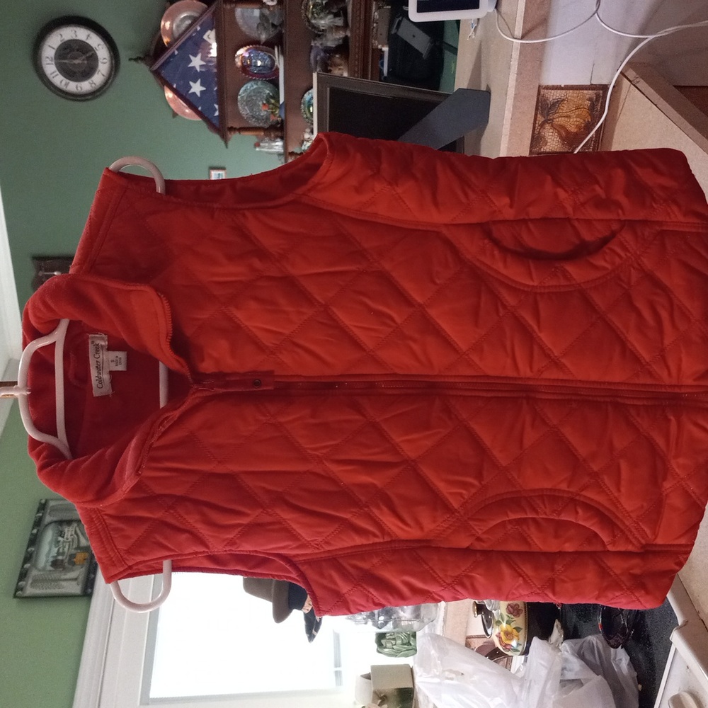 Coldwater creek  puffy red vest